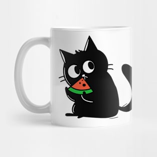 cats and watermelon Mug